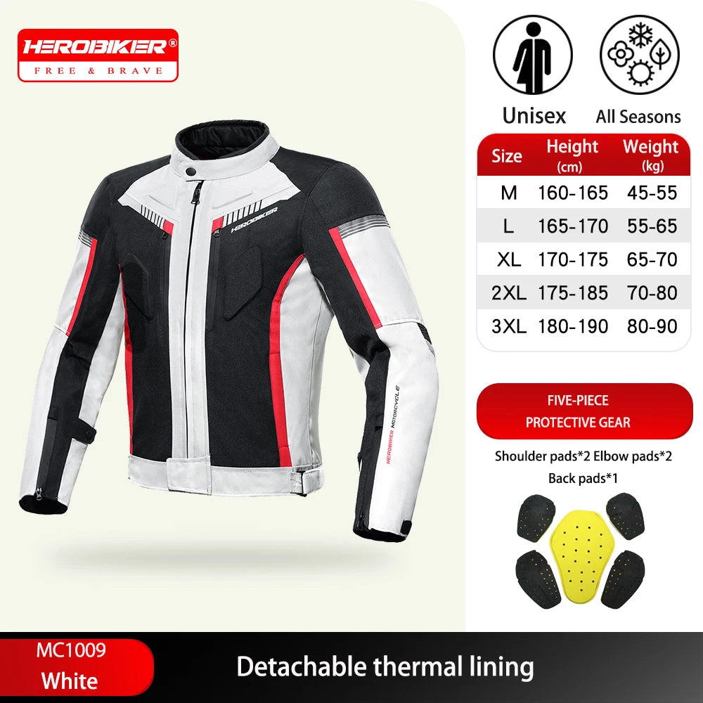 Men's Motorbike Anti-Fall With EVA Protection﻿ Best Selling Motorcycle Jacket Racing Jacket Waterproof Wearable Moto Winter