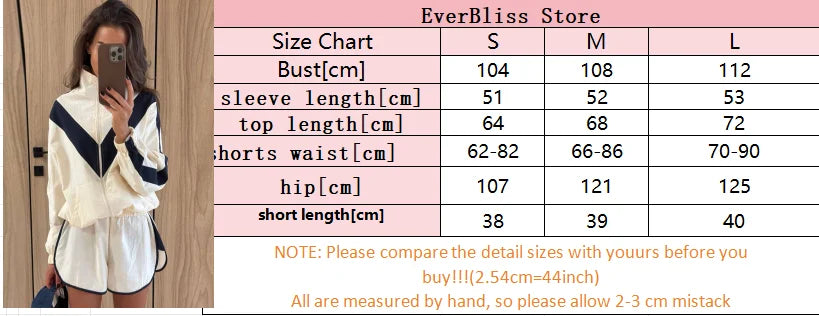 Lady'snavy Chevron Stripe Windbreaker Tracksuit Zip Cropped Jacket Contrast Trim Shorts 2026 Casual Sport Daily Jogging Street