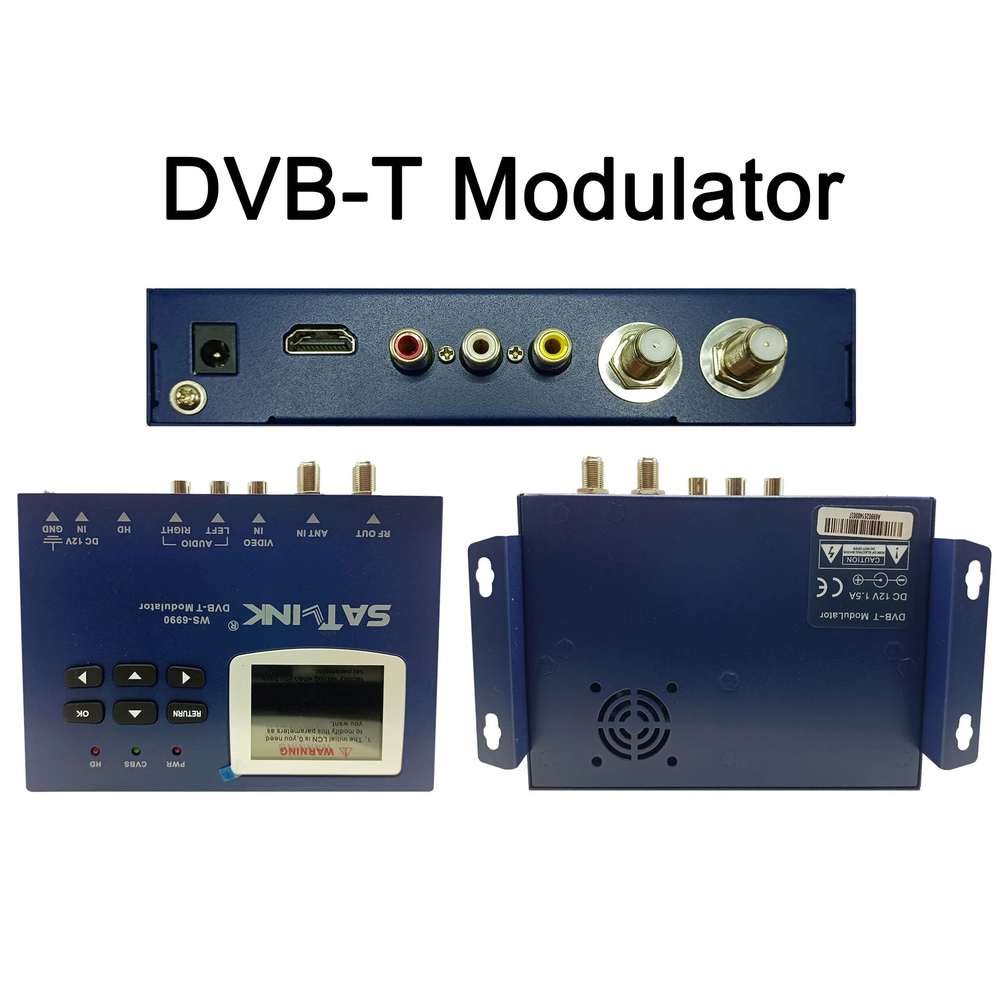 HD encoder modulator AV to RF HD to RF DVB-T DVB-C ISDBT TDT DTV modulator CATV self-produced programs