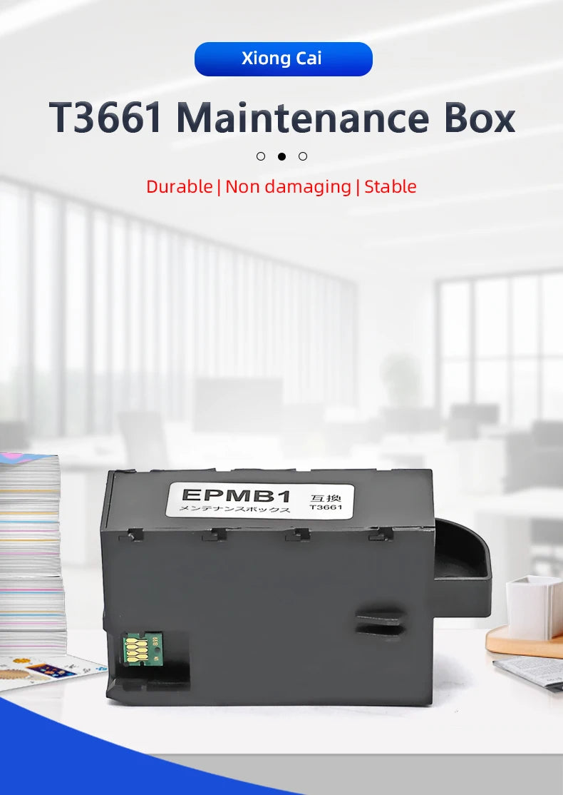 T3661/T366100 Maintenance Box,for Epson Expression Premium XP-6100/XP-6000Photo XP-8500 XP-8600 XP-8700 XP-970 XP-15000 printers
