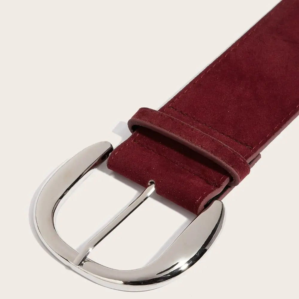 Maillard Styles Suede Leather Wide Belt Trendy Casual Pin Buckle Waistband Luxury Design Versatile Trouser Dress Belts Gifts