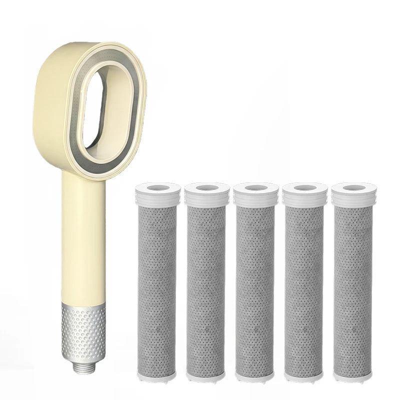 High Pressure Filter Shower Head Nozzle Impurities Beauty Purification Bathroom Showerhead Accessories Universal Water Saving