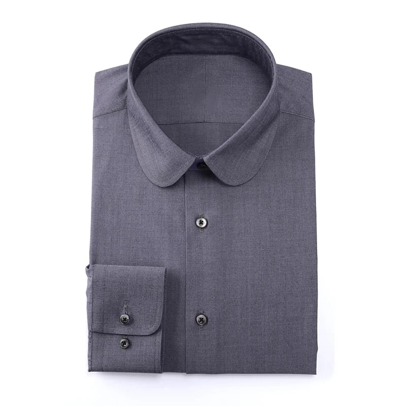 custom men's shirt Eton collar slim-fit business gentleman suit mens formal shirts