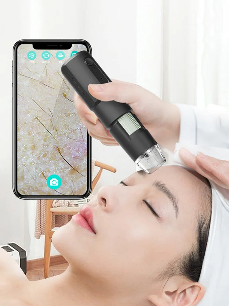 1000 times Wireless Dermatoscope Scalp Skin Analyzer Machine Facial and Body Analyzer Electronics Microscope Beauty Health Pro