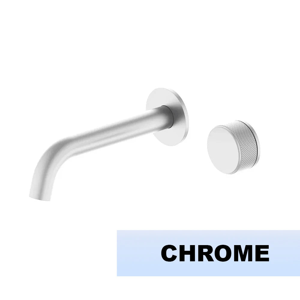 Wash Mixer Hot And Cold Water Wall Mounted Bathroom Basin Faucet Sink Tap Spout Bath Single Handle Ceramic Cartridge Crane