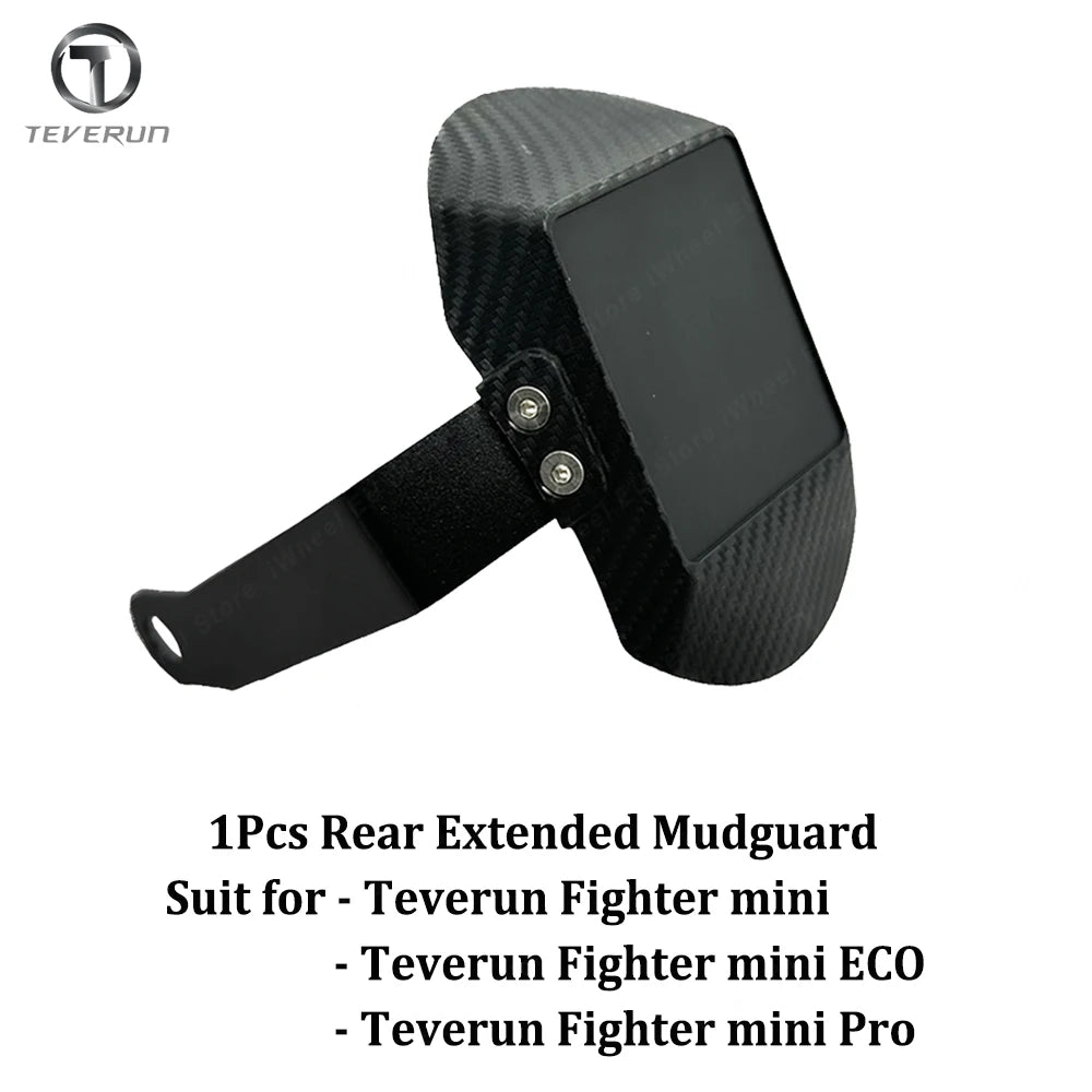Original Teverun Fighter Mini Carbon Fiber Front Fender for Teverun Fighter Mini Pro Extended Rear Mudguard for Fighter Mini