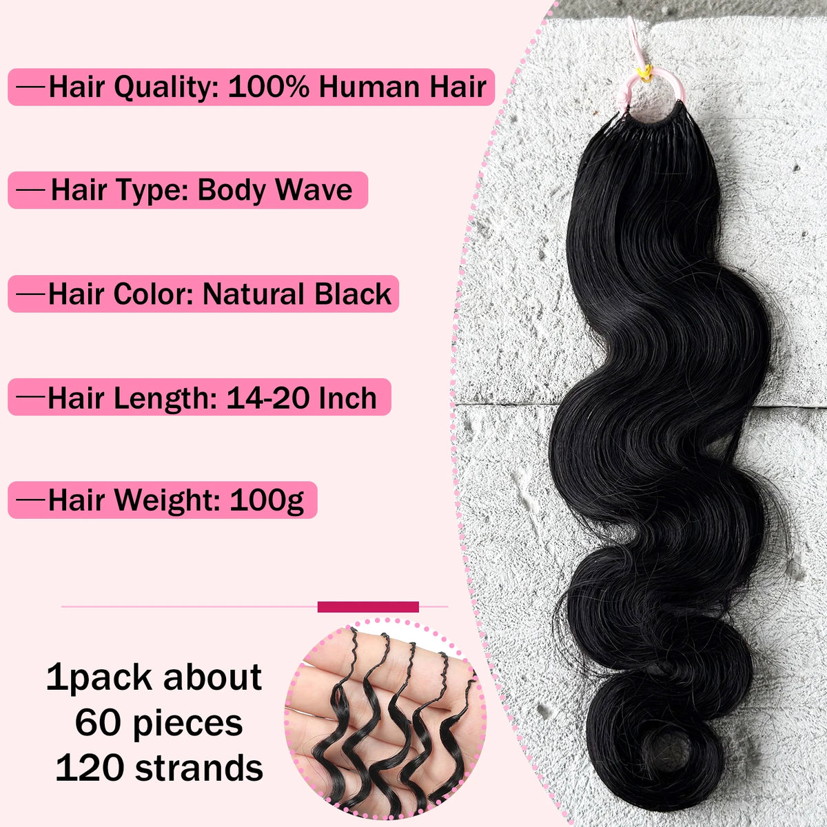Deep Wave Crochet Hair Extensions Kinky Curly Crochet Human Hair Knotless Pre-Separated Crochet Feather Hair Extensions