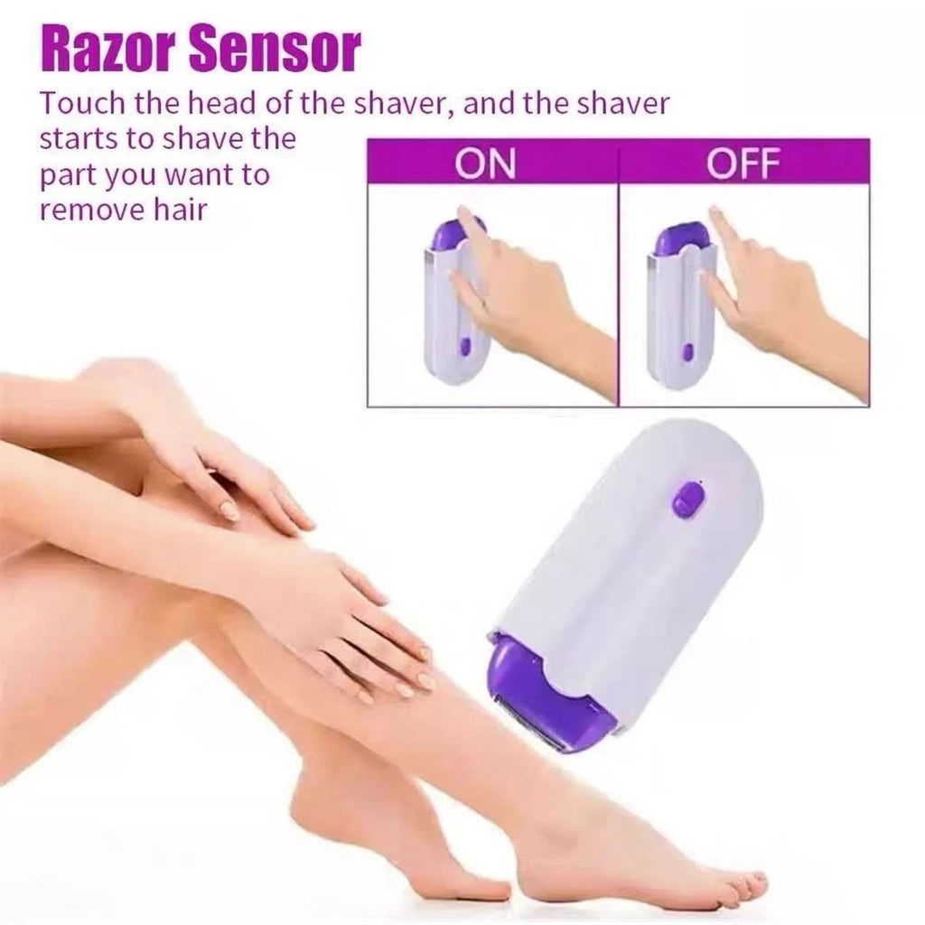 Depilador Elétrico Portátil Feminino Recarregável Aparador Pelos Corpo Axilas Pernas Pele Sensível Viagem