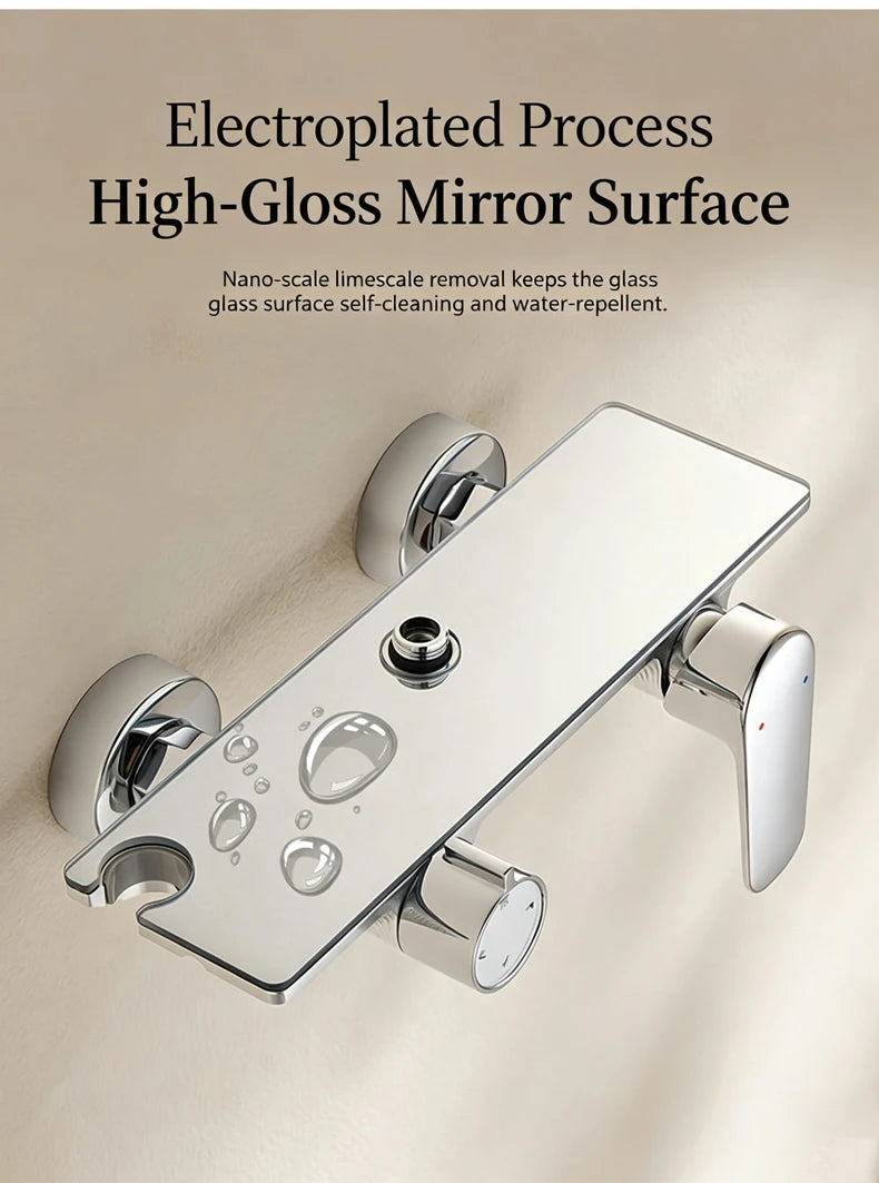 Modern Various Bathroom Shower Set Wall Mounted Aluminum Rainfall Shower Faucet Set Bathtub Showers Full Kit