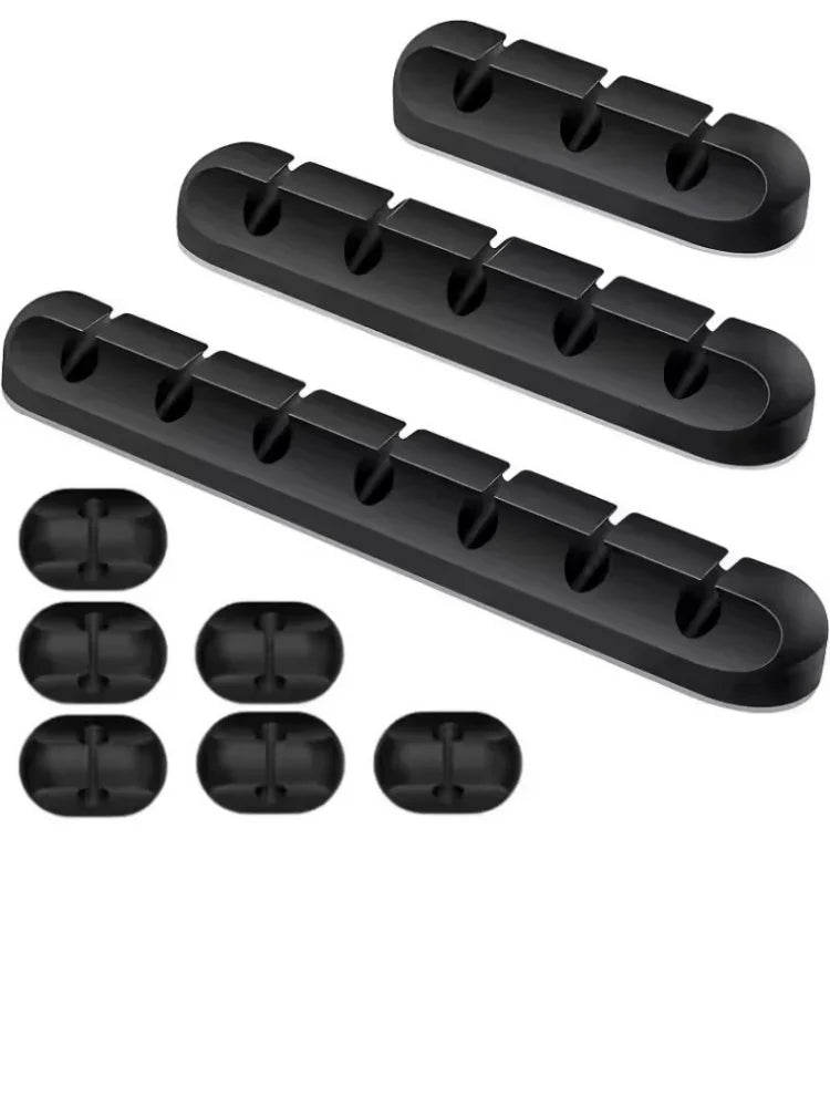 Cable Holder Clips Cable Management Cord Organizer Clips Silicone for USB Charging Cable Mouse Cable Wire PC Office Home Car