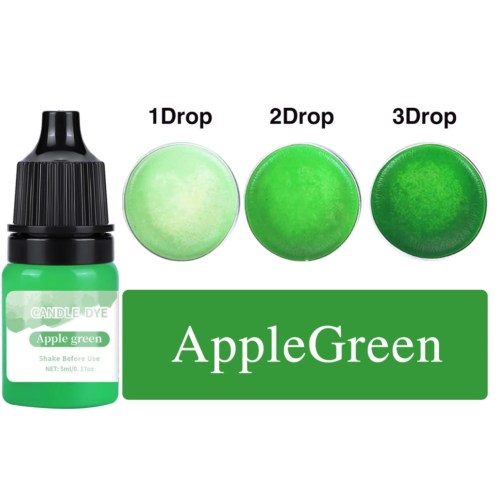 5ml/Bottle Candle Wax Pigment Colorant Non-Toxic Soy Candle Wax Pigment Liquid Dye Soy Wax DIY Soap Dyes Candle Making Supplies