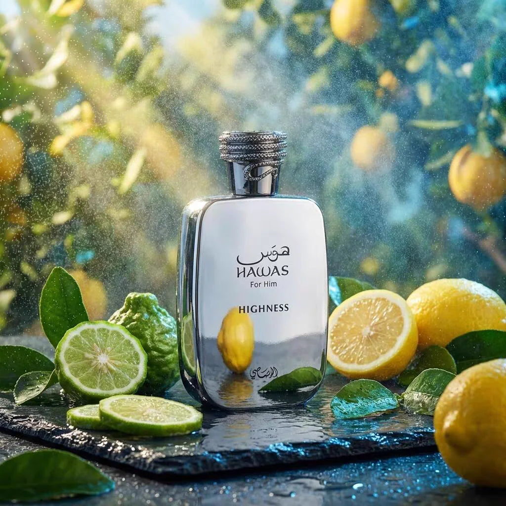 HAWAB HIGHNESS Perfume for Men | Citrus Woody Scent，Bright Citrus Opens Gently Without Sharpness, Mellow Woody Base Notes Settle Down. Perfect For Workdays & Business Meetings, Craft Your Poised Mature Masculine Charm.