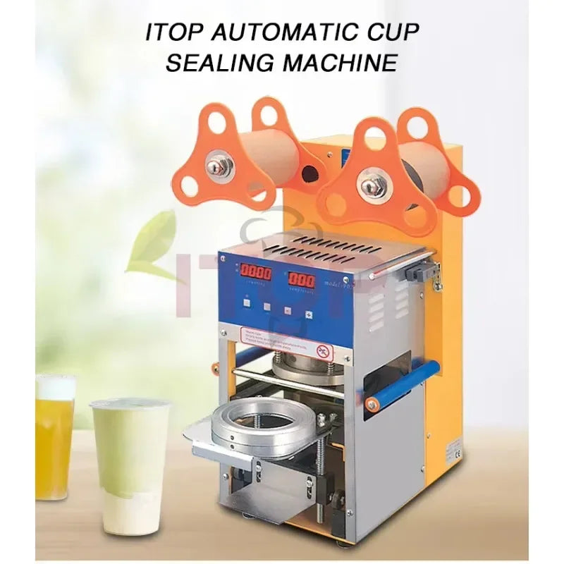 Manufacturers Direct Sales Fully Automatic Plastic Water Cup Sealing Machine High Speed Cup Sealer for Plastic Paper Cup
