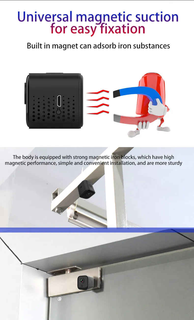 Mini IP Camera 1080P HD Wireless WiFi Camera Motion Detection Home Security Baby Safety Monitor Camera for Smart Home