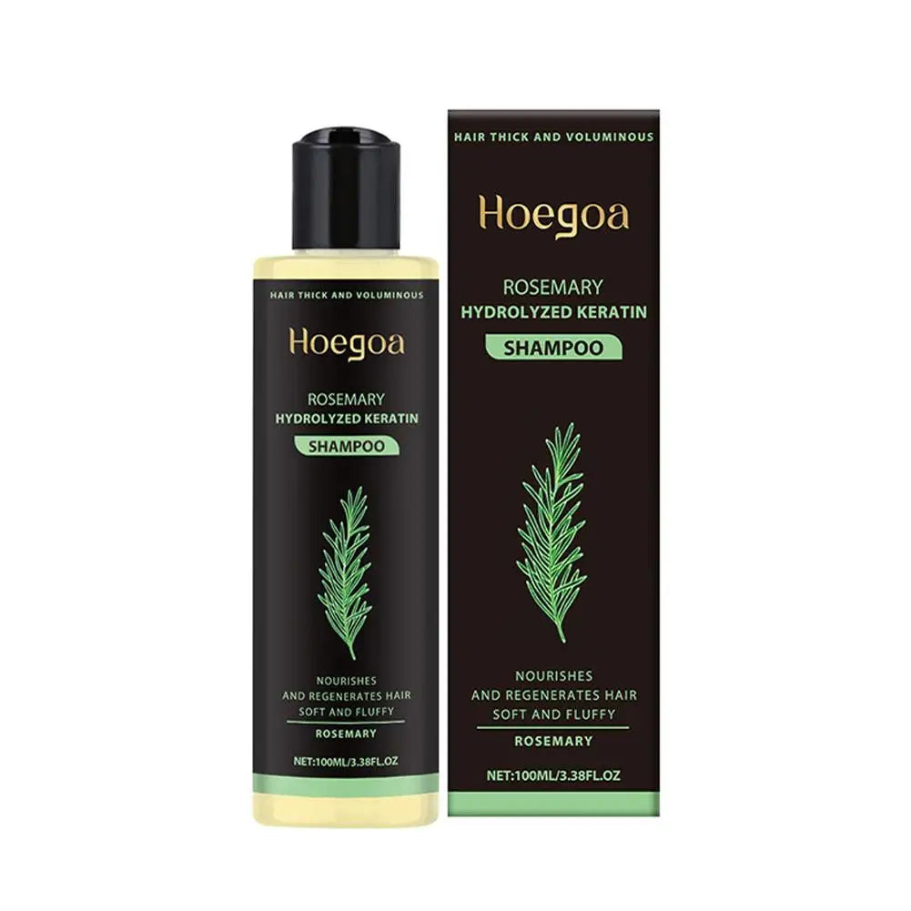 Hoegoa Rosemary Hair Shampoo Volumizing and Thickening Strengthening and Oil Control Nourishes and Repairs Hair Oil Adds Volume
