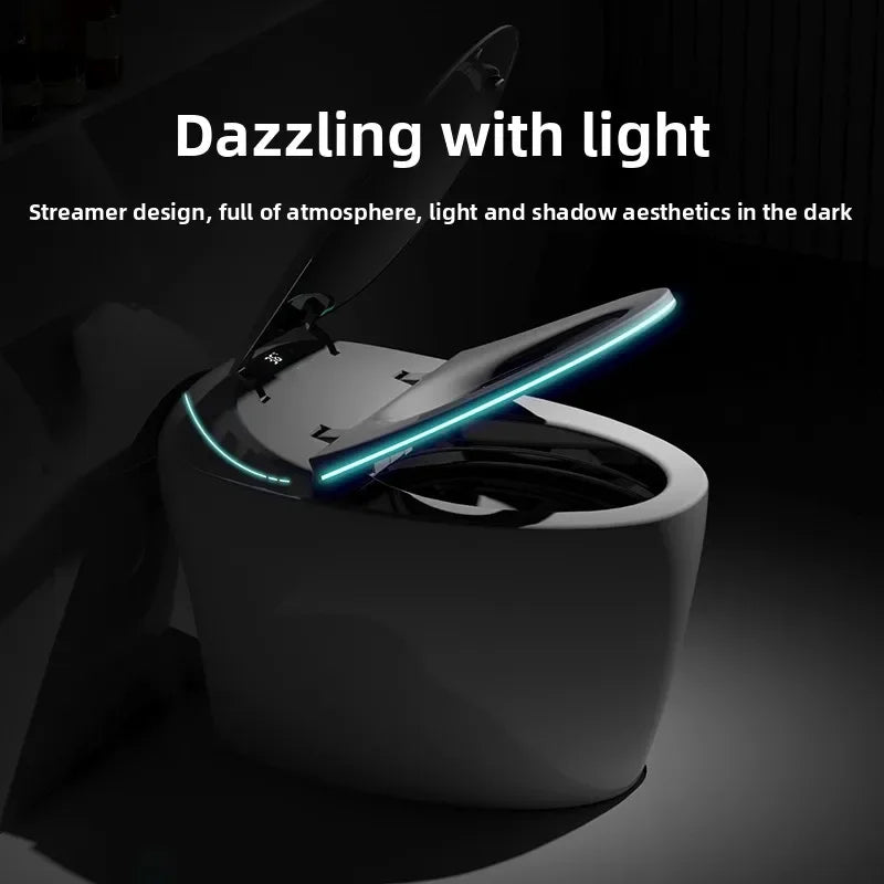 Intelligent toilet egg shaped seat with fully automatic and no water pressure limit