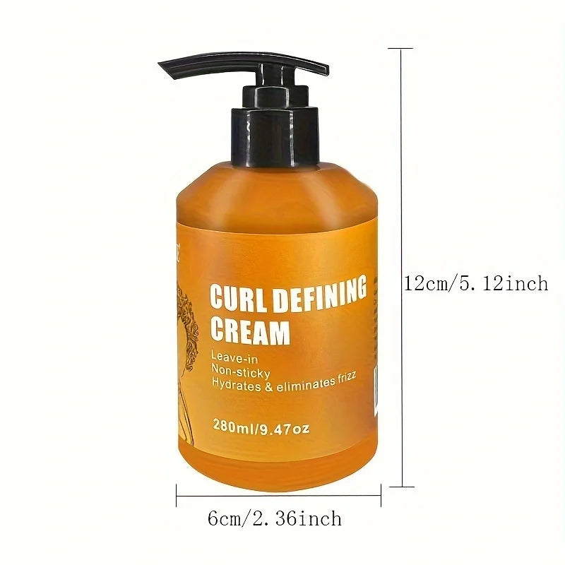 2 Pack GZE CURL DEFINING CREAM for Long Lasting Frizz Free Curls – Sulfate & Paraben Free Coconut Curling Cream