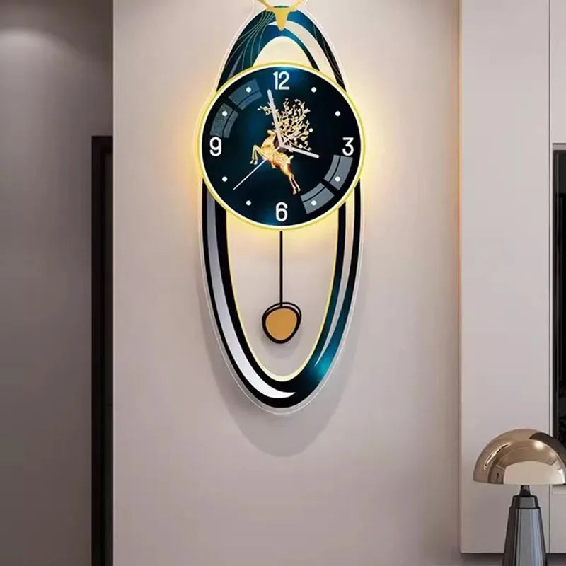 Digital Living Room Wall Clocks Modern Interior Aesthetic Design Wall Watch Xenomorph Creative Reloj De Pared Home Decoration