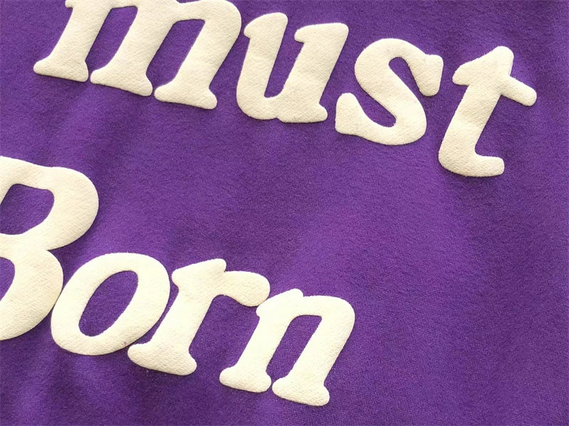 Foam Logo Ye Must Be Born Again Hoodie Men Women Best Quality Oversize Kanye West CPFM.XYZ Sweatshirts