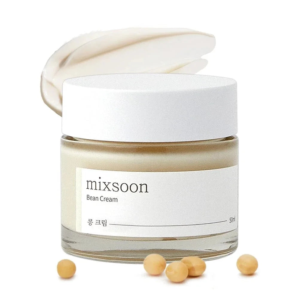 Mixsoon Bean Essence & Cream - Repair Damage Anti-aging Fade Spots Thick And Moist Moisture Mild and Smoothing Korean Skincare