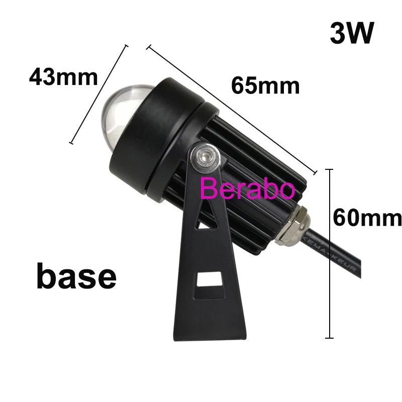 LED Lawn Light  Wall Washer 8W Waterproof Floodlights Narrow Beam Spot Lamp Outdoor Landscape Lighting AC100-240V DC12V