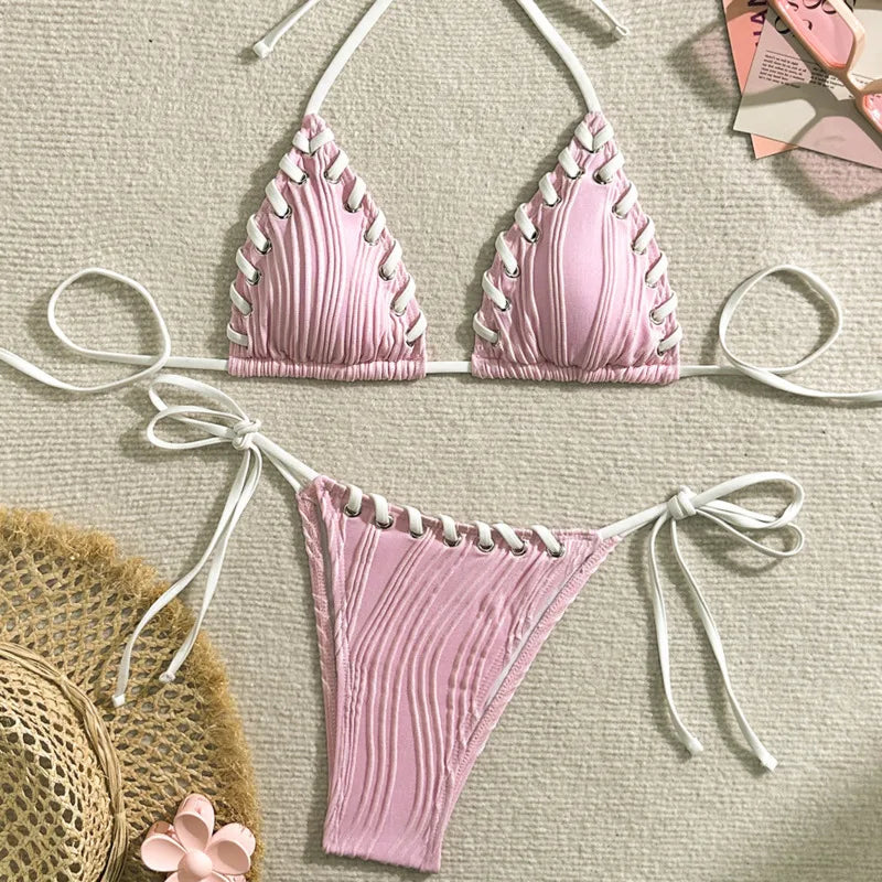 Sexy Bikinis 2026 Women's Swimwear Female Swimsuit For Swimming Wear Bathing Suits Brazilian Bikini Set Beachwear Pool Bather
