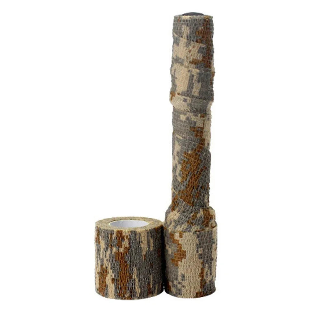 Elastic Wrap Tape  Adhesive Outdoor Hunting Camouflage Stealth Tape Waterproof Wrap Durable Self Adhesive Elastic Bandage
