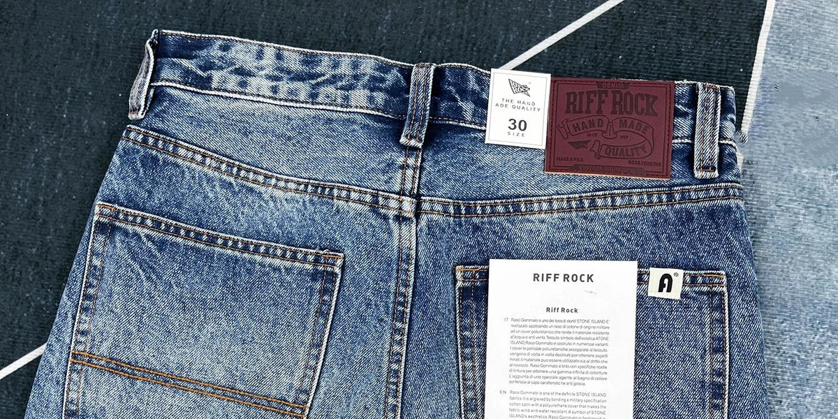 14oz Heavy loose straight jeans men's autumn American casual Japanese trousers