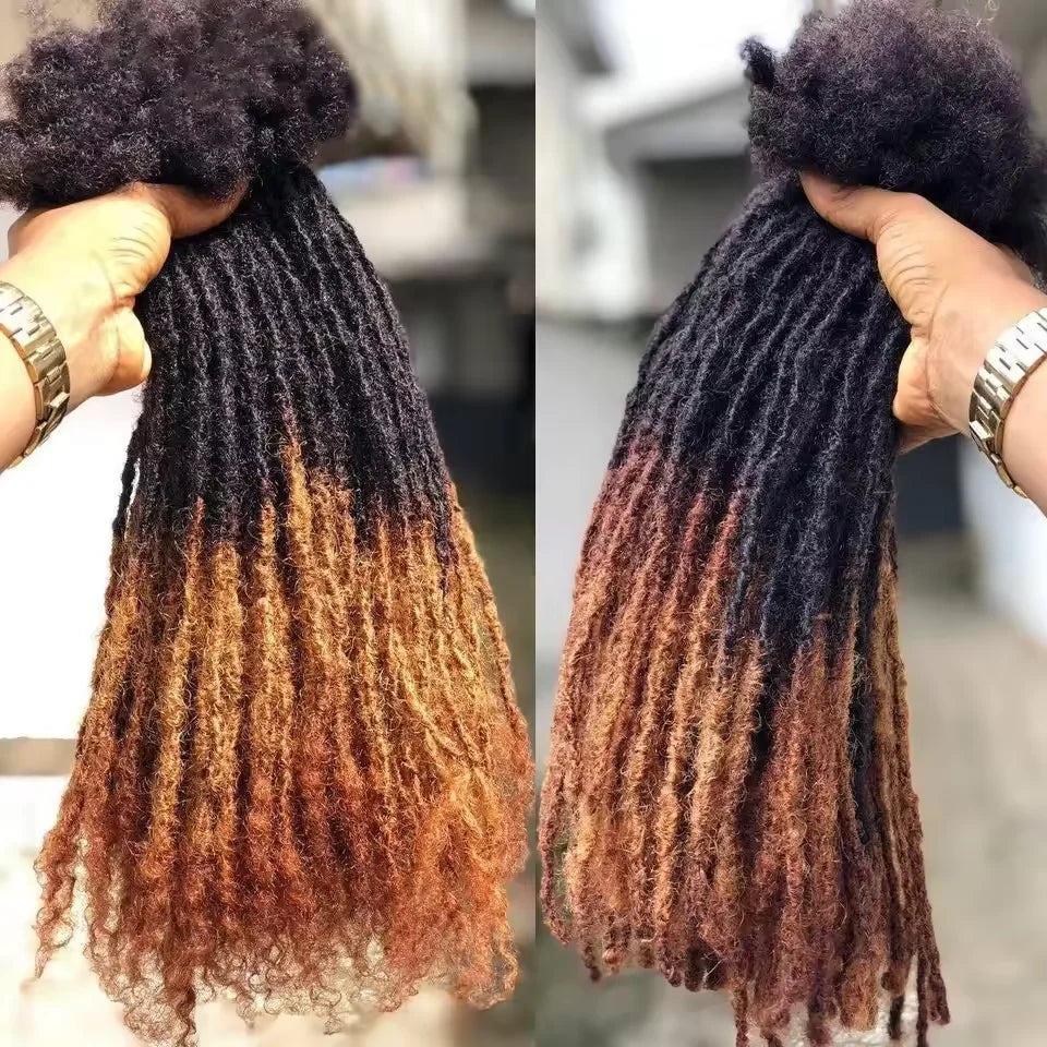 Kinky Straight Human Hair Dreadlocks Loc Extensions Wholesale Crochet Braids Peruvian Remy Hair Extensions 10 20 40 60 Strands