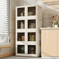 150 QT Stackable Storage Bins With Lids, Collapsible Plastic Storage Bins, and Storage Containers with Doors and