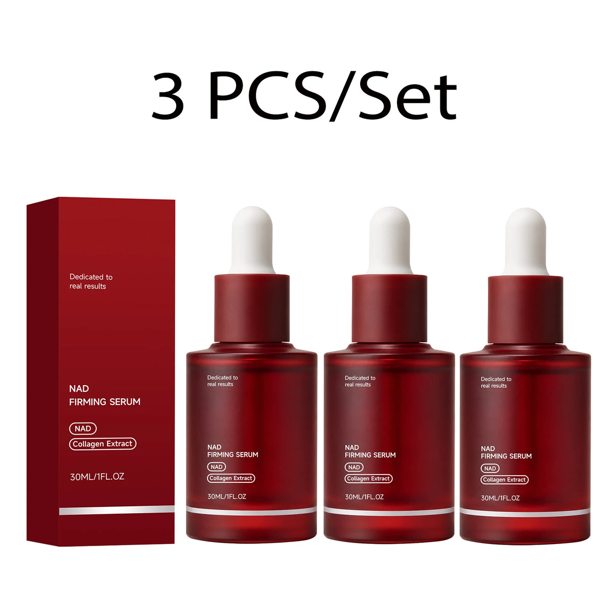Collagen Firming Face Serum with NAD Boosting Look Skin Elasticity Smooth Fine Lines Hydrating Makeup Base Daily Use 30ml