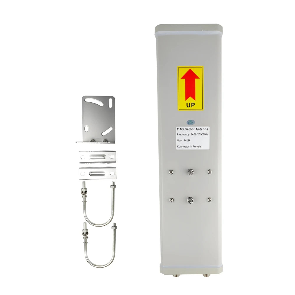 2.4/5.8 GHz Outdoor Directional Panel Antenna 14 DBi–17 DBi High-Gain Wide-Angle Wireless Wi-Fi Signal Coverage and Transmission