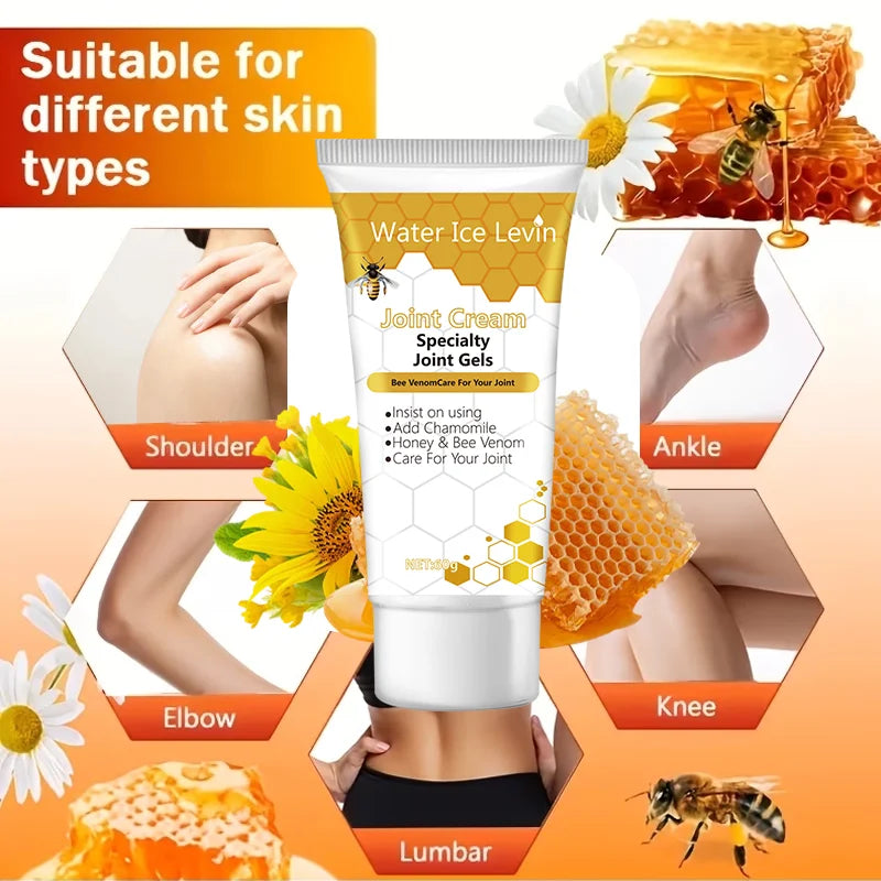 Bee Venom Firming Moisturizing Body Cream with Collagen Hyaluronic Acid Honey Soothing Hypoallergenic 60g for All Skin Types