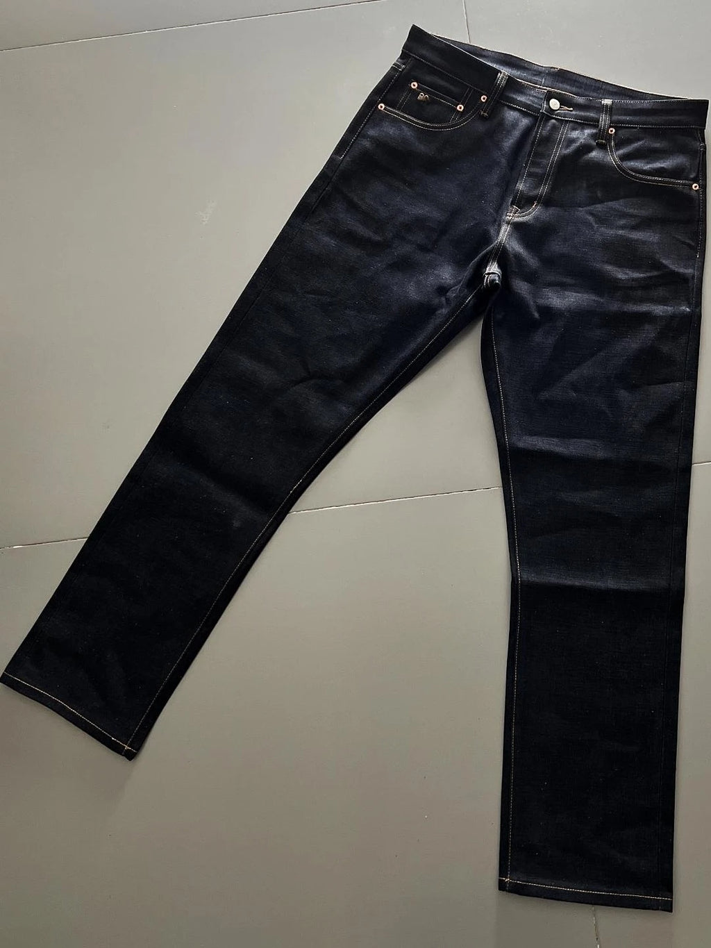 DOUBEL American Retro Ameika Vintage  Material 168 Oz Heavy Ear Denim Jeans Low Waist Zipper Cotton Straight Leg Spring