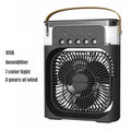 Portable 3 In 1 Mini Air Conditioner Fan Humidifier LED Night Light Adjustable Wind Speed Desktop Cooler For Bedroom Office Stud