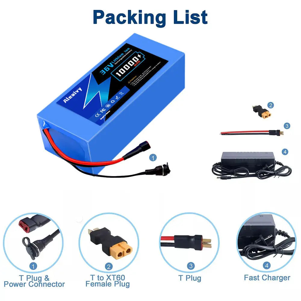 10S6P 36V 20000mAh Electric Scooter Lithium Battery 18650 Battery Pack 36V 20Ah Electric Scooter Electric Scooter Battery 42v
