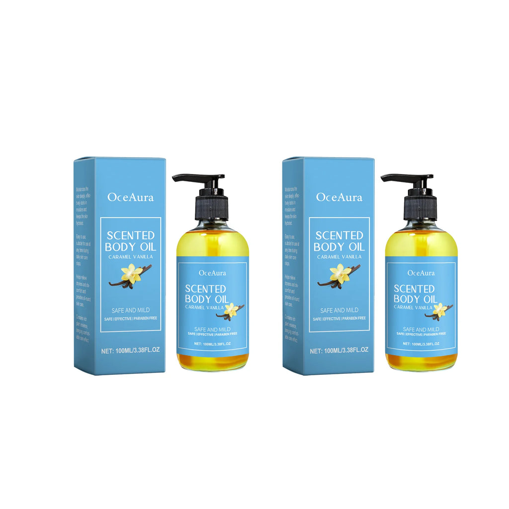 100ml Vanilla Body Massage Oil For Relaxing Moisturizing Skin Soothing Relieve Stress Lasting Scent Body Fragrance Essential Oil