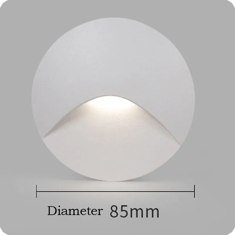 Outdoor Light IP65 Embedded Wall Light 3W LED Indoor Recessed Stair Lighting  Balcony Porch Aisle Courtyard Indoor Wall Light