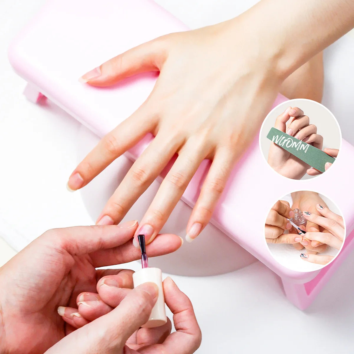 1Nail Pillow for Manicure, Can Hold Lamp, Russian Style Nail Pillow, Japanese StyleinsWind Power Phototherapy Machine Nail Salon