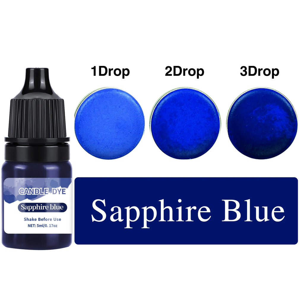 5ml/Bottle Candle Wax Pigment Colorant Non-Toxic Soy Candle Wax Pigment Liquid Dye Soy Wax DIY Soap Dyes Candle Making Supplies