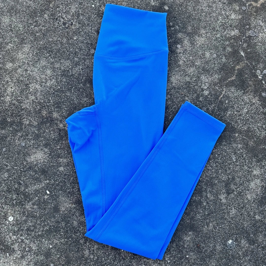 Solid Color Soft High Waist Yoga Legging Athletic Women Sport Pant Tight Butter Gym Fitness Workout Wear Training Compressible