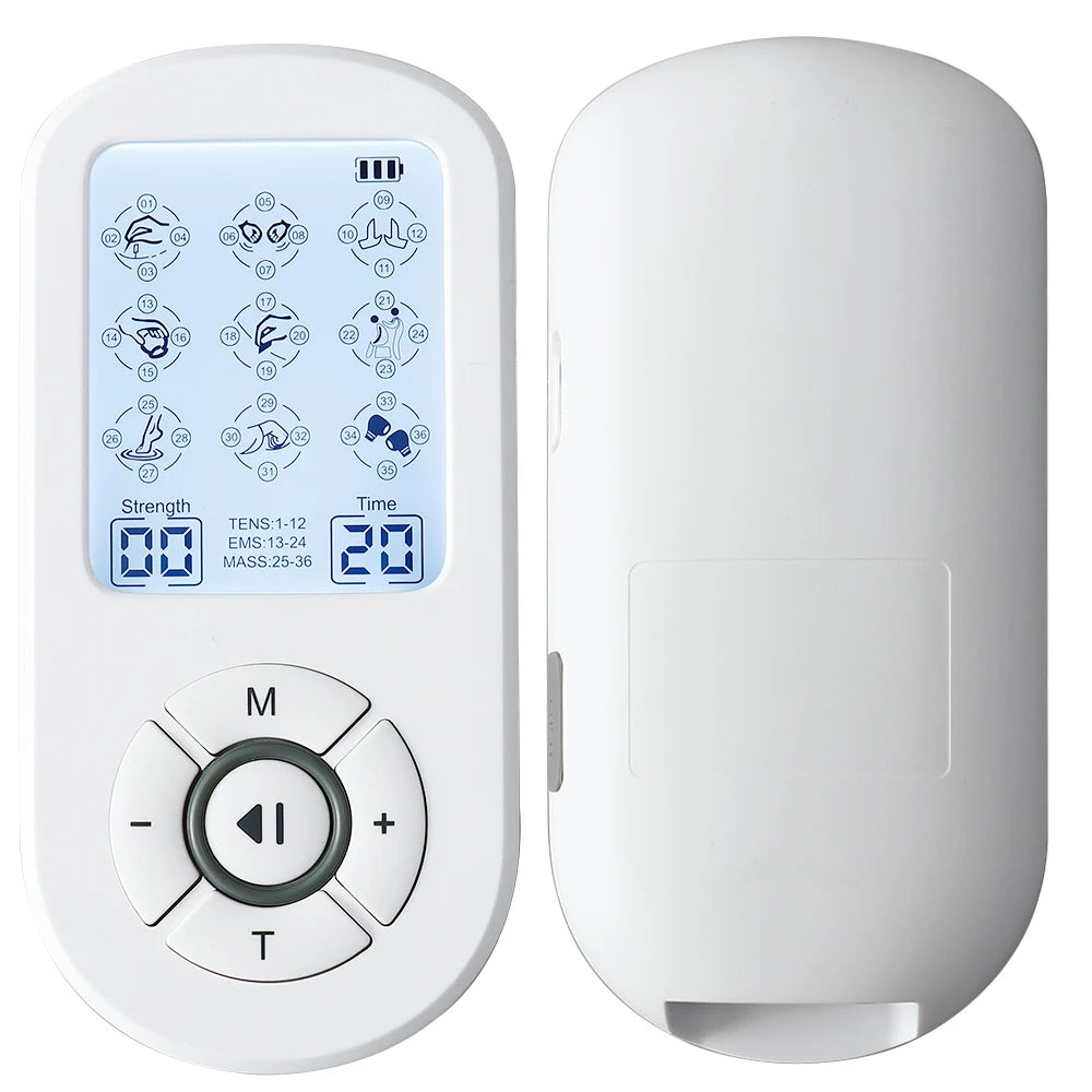 Professional 36 Modes TENS Pulse Rechargeable Machine EMS Muscle Stimulator Back Waist Body Massage Relax Electrostimulator Use