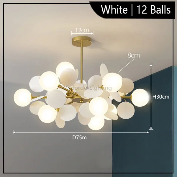 Colourful Branch Chandelier for Bedroom Living Room Acrylic Hanging Lamps Lustre Mood Ceiling Light Modern Led Chandeliers