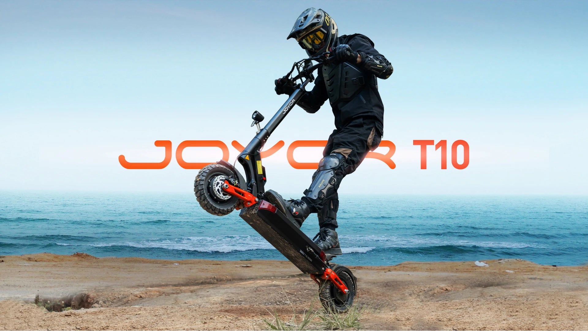 JOYOR T10 Flagship Electric Scooter 1000W Dual Motors 3600W Peak 37MPH 60V18Ah Battery 45 Miles Dual-Arm Suspension Dual Hydraulic Disc Brakes Anti-skid 10Inch OffRoad Tires High Speed Stability Aluminum Alloy Frame Foldable