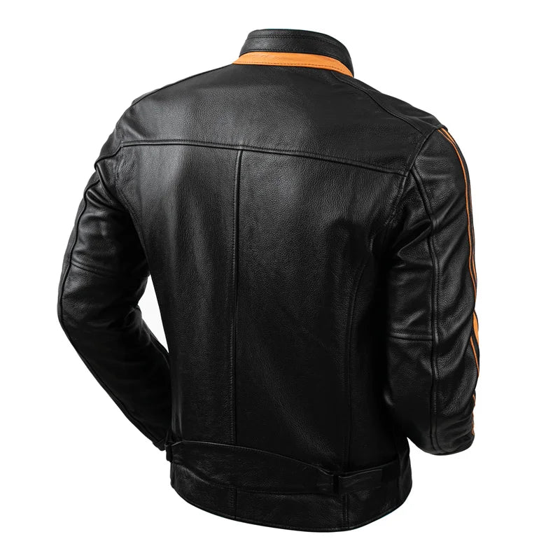 Motorcycle Leather Jacket Off-road Motorcycle Racing Anti Fall And Windproof Riding Jacket Men's Casual Leather Jacket