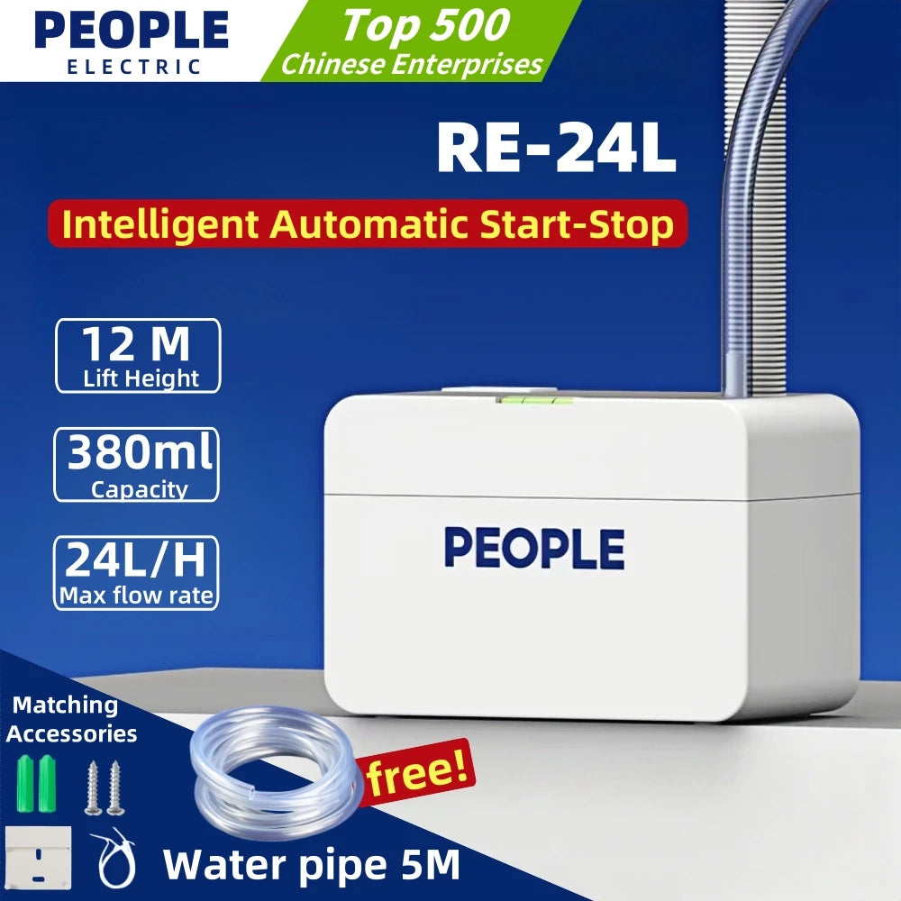 220V 24L/H 40L/H Automatic Ultra-quiet Condensate Pump With 5m Pipe Condensate Lift Pumps 1-3P On-hook Air Conditioner Drainage