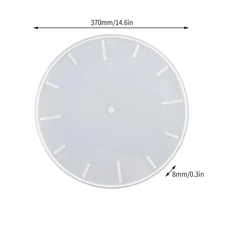 Round Clock Epoxy Resin Silicone Mold Arabic Roman Numbers Flower Leaf Clock Mould Wall Decor DIY Resin Crafts Casting Mold