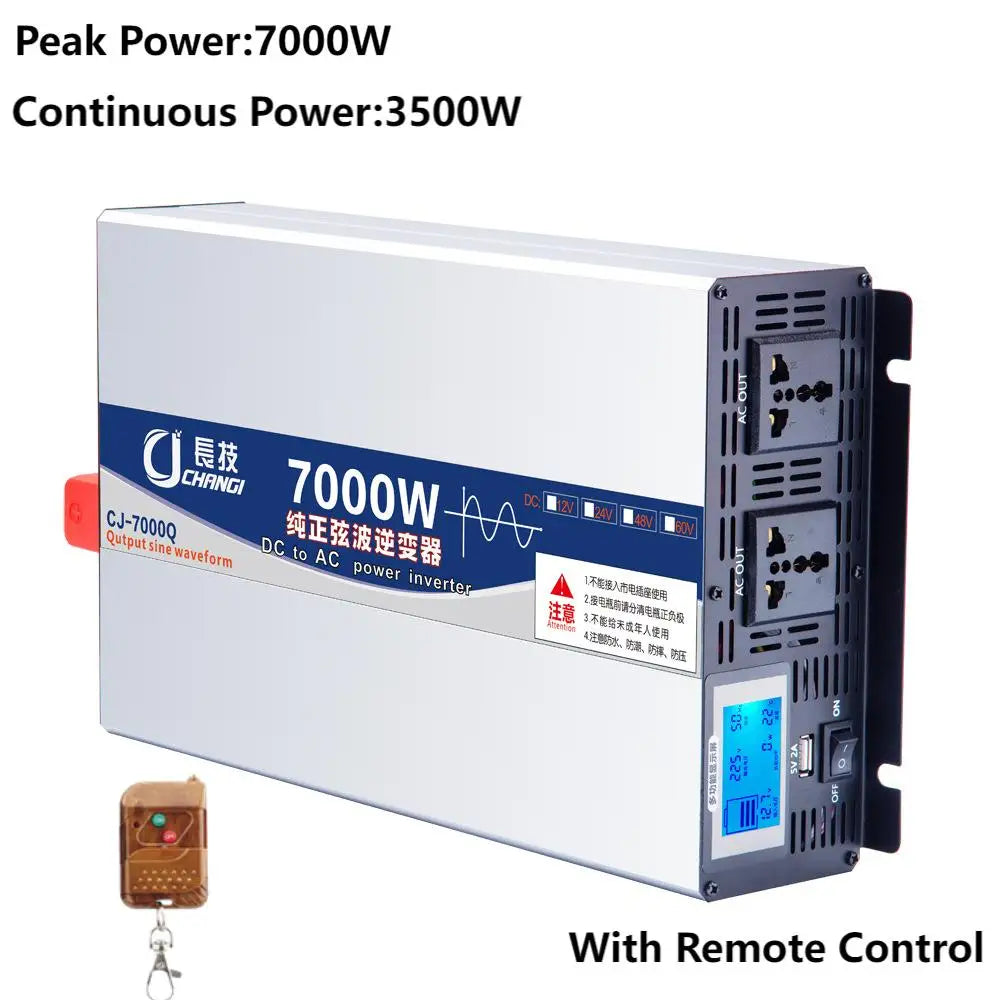 Pure Sine Wave Inverters 10000W 12000W Power Car Solar Inverter 12V 24V 48V 60V 72V to AC 110V 220V,50Hz,60Hz Voltage Converter
