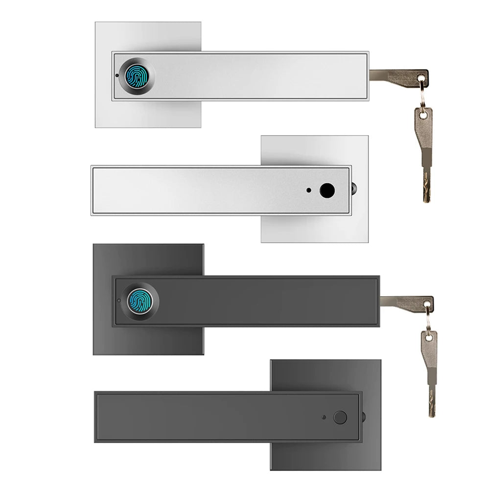 Fingerprint Electronic Zinc Alloy Semiconductor Smart Handle Door Lock Key Electronic Bedroom Sensitive Smart Biometric
