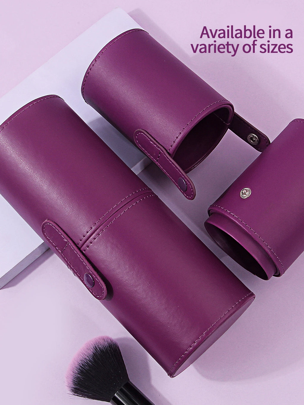 Travel PU Leather Makeup Brush Tools Holder Cosmetic Pens Storage Cup Case Box Portable Makeup Tool Organizer